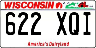 WI license plate 622XQI