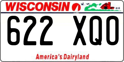 WI license plate 622XQO