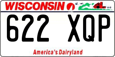 WI license plate 622XQP