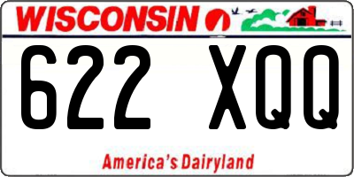 WI license plate 622XQQ