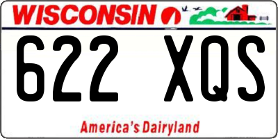 WI license plate 622XQS