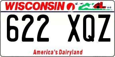 WI license plate 622XQZ