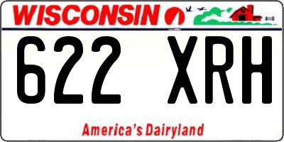 WI license plate 622XRH