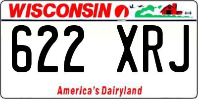WI license plate 622XRJ