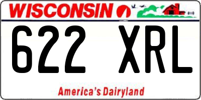 WI license plate 622XRL