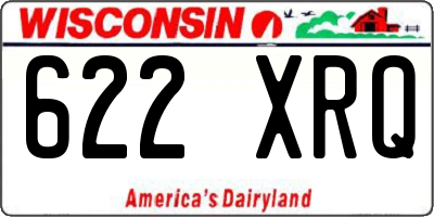 WI license plate 622XRQ