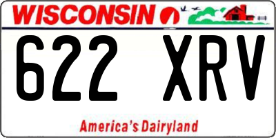 WI license plate 622XRV