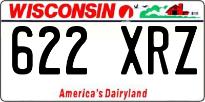 WI license plate 622XRZ