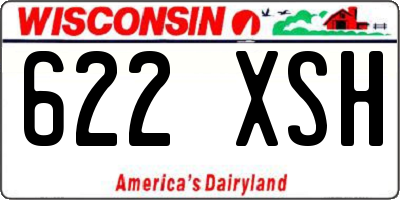 WI license plate 622XSH