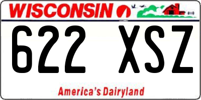 WI license plate 622XSZ