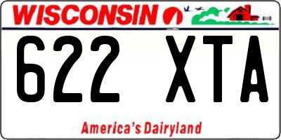 WI license plate 622XTA