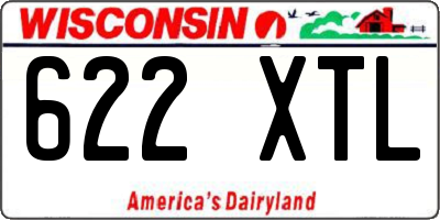 WI license plate 622XTL