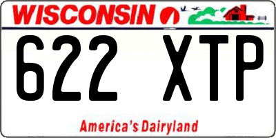WI license plate 622XTP