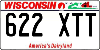 WI license plate 622XTT
