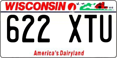 WI license plate 622XTU