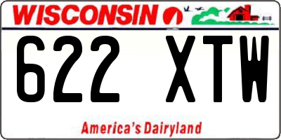 WI license plate 622XTW