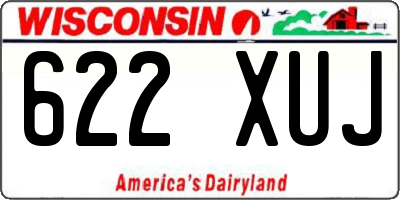 WI license plate 622XUJ