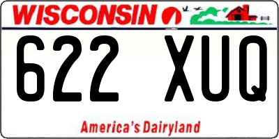 WI license plate 622XUQ