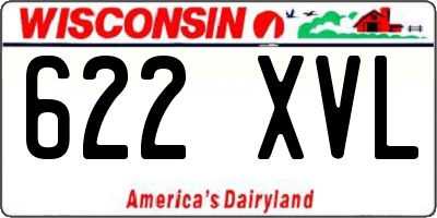WI license plate 622XVL