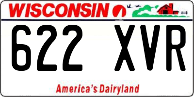 WI license plate 622XVR