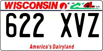 WI license plate 622XVZ