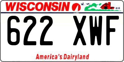 WI license plate 622XWF