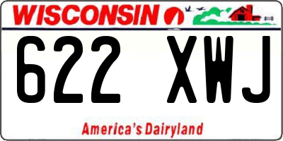 WI license plate 622XWJ