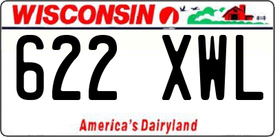 WI license plate 622XWL