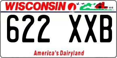 WI license plate 622XXB