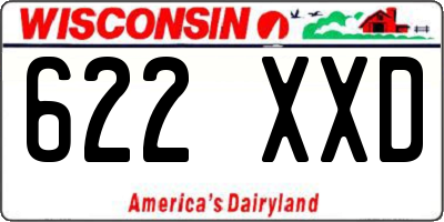 WI license plate 622XXD