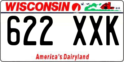 WI license plate 622XXK