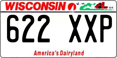 WI license plate 622XXP