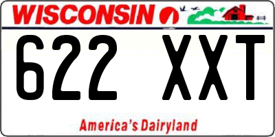 WI license plate 622XXT