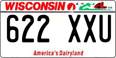WI license plate 622XXU