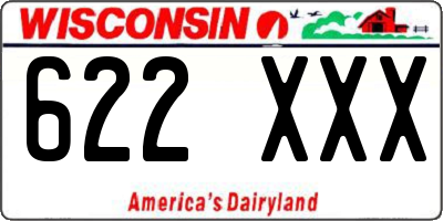 WI license plate 622XXX
