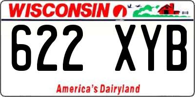 WI license plate 622XYB