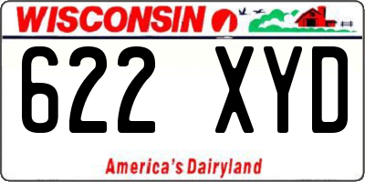 WI license plate 622XYD