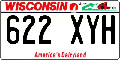 WI license plate 622XYH