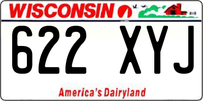 WI license plate 622XYJ