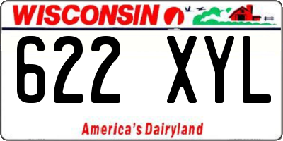 WI license plate 622XYL