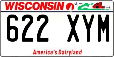 WI license plate 622XYM