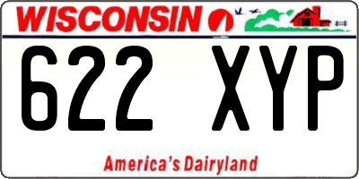WI license plate 622XYP
