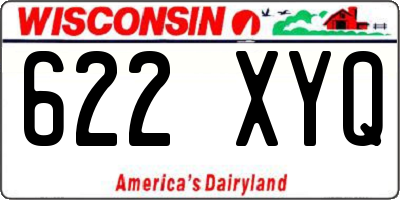 WI license plate 622XYQ