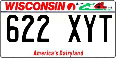WI license plate 622XYT