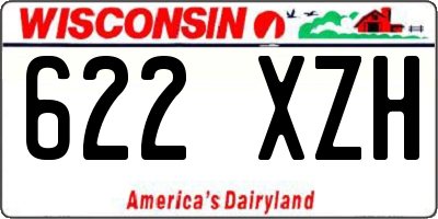 WI license plate 622XZH