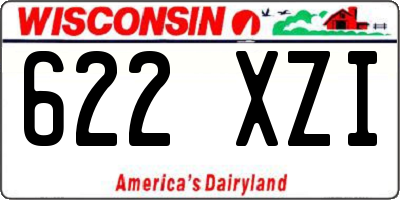WI license plate 622XZI