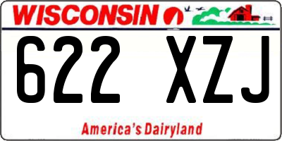 WI license plate 622XZJ