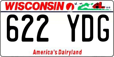 WI license plate 622YDG