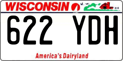 WI license plate 622YDH