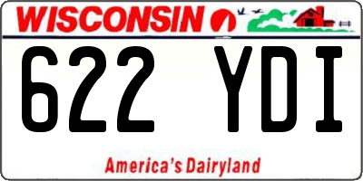 WI license plate 622YDI